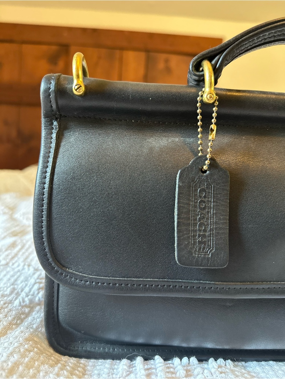 Vintage Coach City Willis | Black - Picture 3 of 16